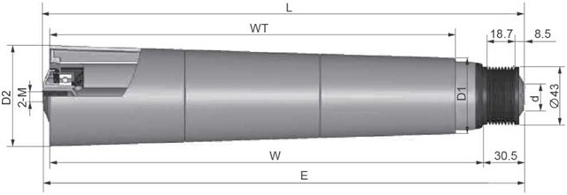 ML2650 multi-ribbed belt taper sleeve roller, internal thread type